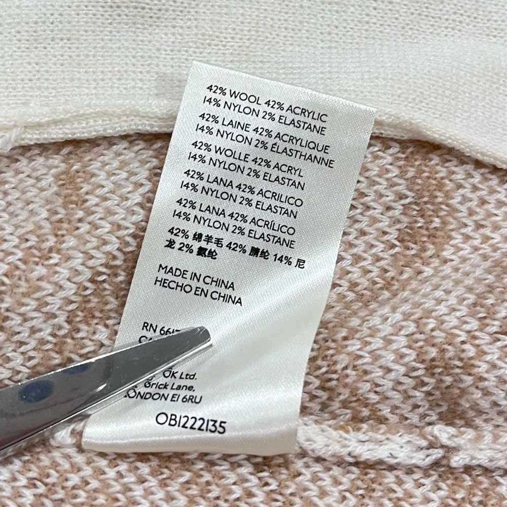 Maeve Anthropologie Zebra Print Wool Blend Sasha Cardigan Sweater Jacket Size S - Picture 9 of 11